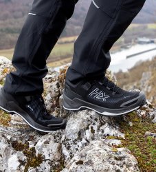 New Arrivals Haix BLACK EAGLE EVO Adventure GTX Ws low/black-silver
