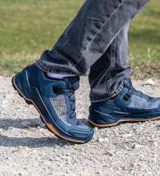 New Arrivals Haix BLACK EAGLE EVO Adventure GTX low/blue-orange